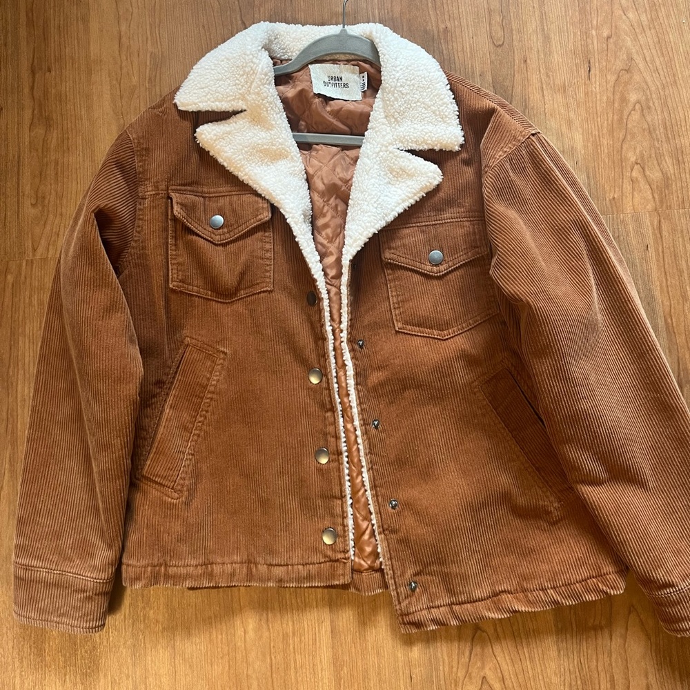 Urban Outfitters Melanie Corduroy Sherpa Jacket